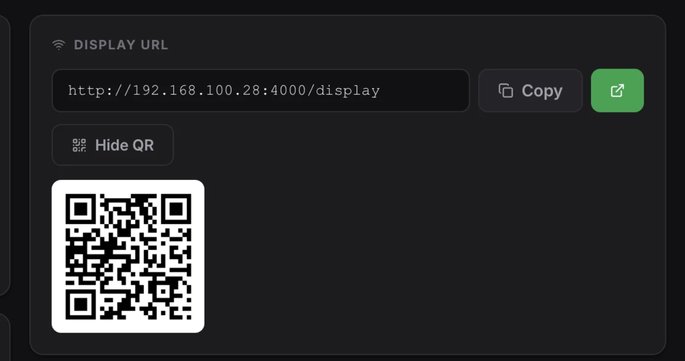 QR code sharing